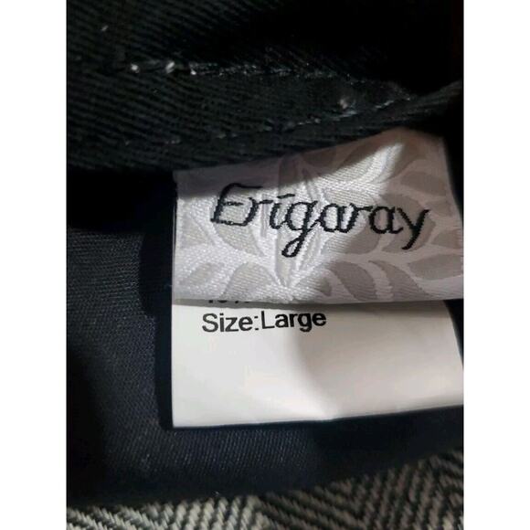 Mr Duck Erigaray Size Large Herringbone Cotton Linen Blend Newsboy Gatsby Cap - Picture 16 of 16